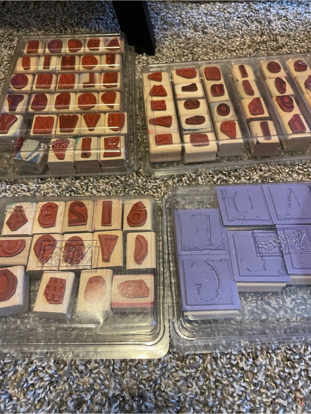 Wooden Alphabet & Number Stamp Sets. - Picture 4 of 6